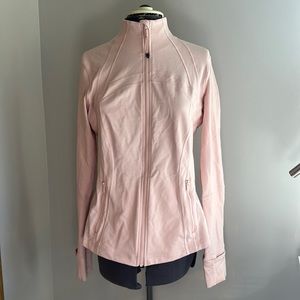 EUC Lululemon define jacket pink mist size 12